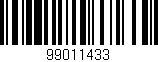 Código de barras (EAN, GTIN, SKU, ISBN): '99011433'
