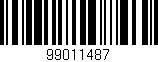 Código de barras (EAN, GTIN, SKU, ISBN): '99011487'