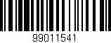 Código de barras (EAN, GTIN, SKU, ISBN): '99011541'