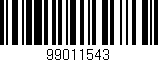 Código de barras (EAN, GTIN, SKU, ISBN): '99011543'