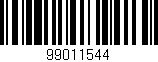 Código de barras (EAN, GTIN, SKU, ISBN): '99011544'