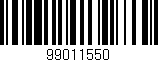 Código de barras (EAN, GTIN, SKU, ISBN): '99011550'
