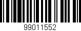 Código de barras (EAN, GTIN, SKU, ISBN): '99011552'