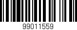 Código de barras (EAN, GTIN, SKU, ISBN): '99011559'