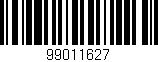 Código de barras (EAN, GTIN, SKU, ISBN): '99011627'