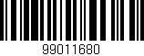 Código de barras (EAN, GTIN, SKU, ISBN): '99011680'