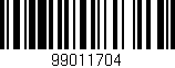 Código de barras (EAN, GTIN, SKU, ISBN): '99011704'