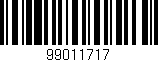 Código de barras (EAN, GTIN, SKU, ISBN): '99011717'