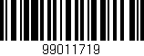 Código de barras (EAN, GTIN, SKU, ISBN): '99011719'