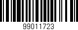 Código de barras (EAN, GTIN, SKU, ISBN): '99011723'
