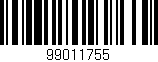 Código de barras (EAN, GTIN, SKU, ISBN): '99011755'