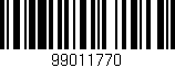 Código de barras (EAN, GTIN, SKU, ISBN): '99011770'