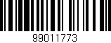 Código de barras (EAN, GTIN, SKU, ISBN): '99011773'