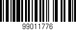 Código de barras (EAN, GTIN, SKU, ISBN): '99011776'