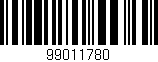 Código de barras (EAN, GTIN, SKU, ISBN): '99011780'