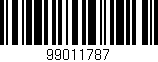 Código de barras (EAN, GTIN, SKU, ISBN): '99011787'