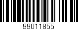 Código de barras (EAN, GTIN, SKU, ISBN): '99011855'