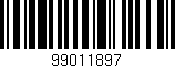 Código de barras (EAN, GTIN, SKU, ISBN): '99011897'