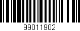 Código de barras (EAN, GTIN, SKU, ISBN): '99011902'