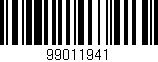 Código de barras (EAN, GTIN, SKU, ISBN): '99011941'