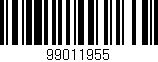 Código de barras (EAN, GTIN, SKU, ISBN): '99011955'