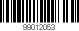 Código de barras (EAN, GTIN, SKU, ISBN): '99012053'