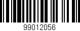 Código de barras (EAN, GTIN, SKU, ISBN): '99012056'