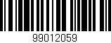 Código de barras (EAN, GTIN, SKU, ISBN): '99012059'