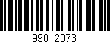 Código de barras (EAN, GTIN, SKU, ISBN): '99012073'
