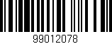 Código de barras (EAN, GTIN, SKU, ISBN): '99012078'