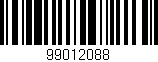 Código de barras (EAN, GTIN, SKU, ISBN): '99012088'
