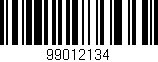 Código de barras (EAN, GTIN, SKU, ISBN): '99012134'