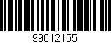 Código de barras (EAN, GTIN, SKU, ISBN): '99012155'