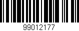 Código de barras (EAN, GTIN, SKU, ISBN): '99012177'