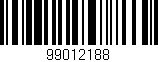 Código de barras (EAN, GTIN, SKU, ISBN): '99012188'