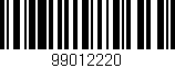 Código de barras (EAN, GTIN, SKU, ISBN): '99012220'