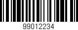 Código de barras (EAN, GTIN, SKU, ISBN): '99012234'