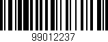 Código de barras (EAN, GTIN, SKU, ISBN): '99012237'