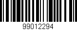 Código de barras (EAN, GTIN, SKU, ISBN): '99012294'