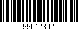 Código de barras (EAN, GTIN, SKU, ISBN): '99012302'