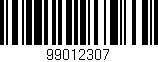 Código de barras (EAN, GTIN, SKU, ISBN): '99012307'