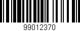 Código de barras (EAN, GTIN, SKU, ISBN): '99012370'