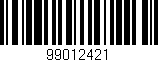 Código de barras (EAN, GTIN, SKU, ISBN): '99012421'