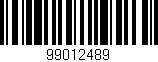 Código de barras (EAN, GTIN, SKU, ISBN): '99012489'