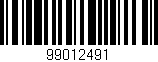 Código de barras (EAN, GTIN, SKU, ISBN): '99012491'