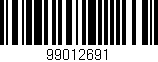 Código de barras (EAN, GTIN, SKU, ISBN): '99012691'