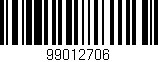 Código de barras (EAN, GTIN, SKU, ISBN): '99012706'