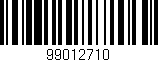 Código de barras (EAN, GTIN, SKU, ISBN): '99012710'