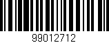 Código de barras (EAN, GTIN, SKU, ISBN): '99012712'