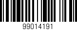 Código de barras (EAN, GTIN, SKU, ISBN): '99014191'
